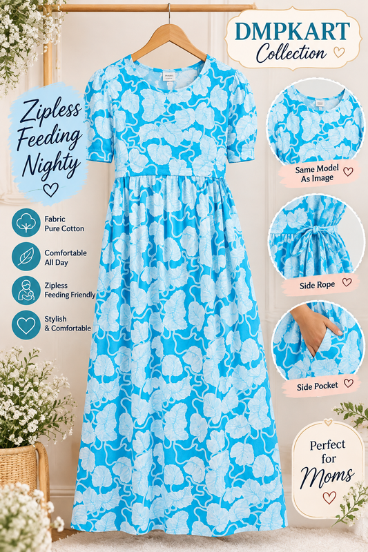 BLUE - MATERNITY WEAR