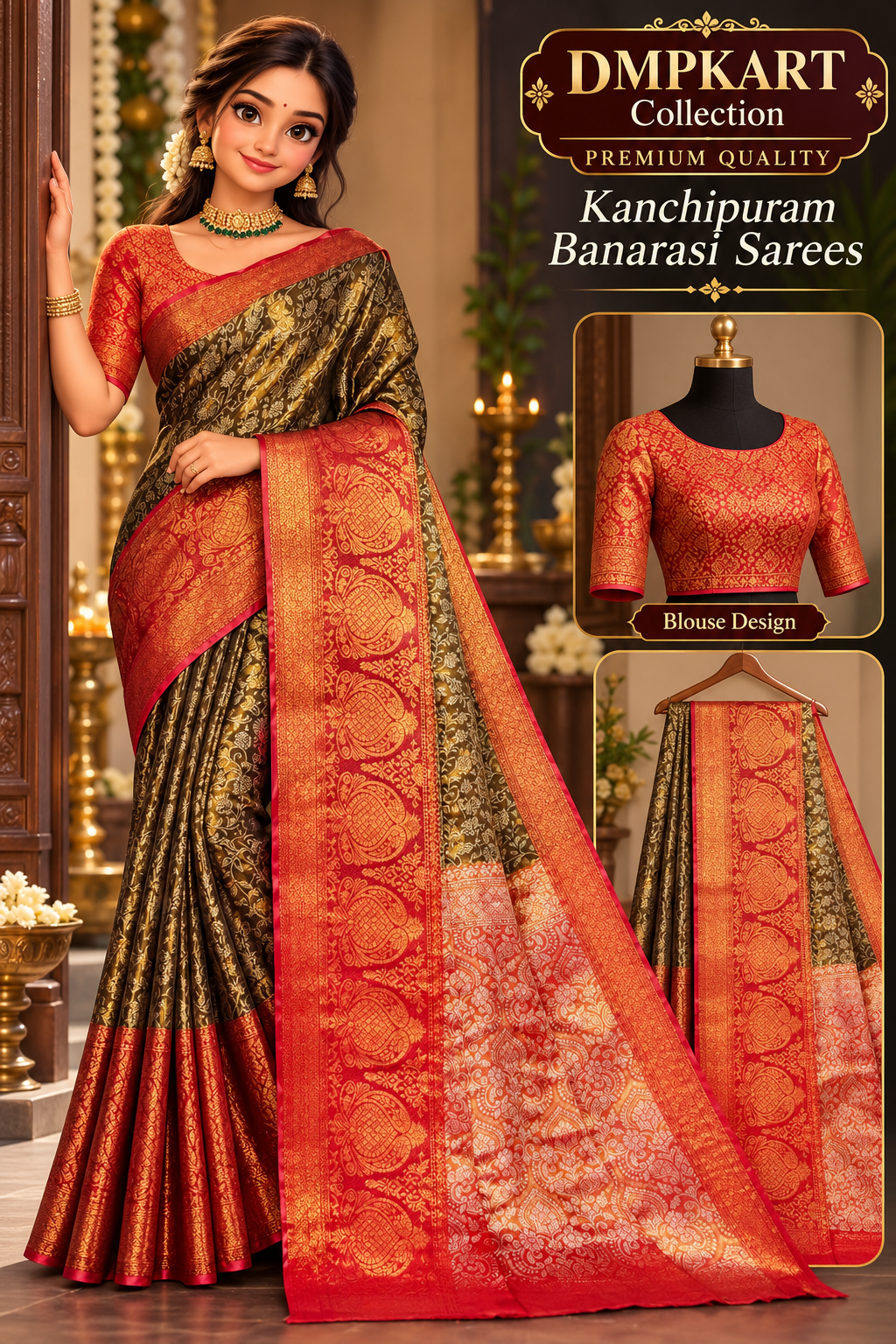Banarasi Ganga Pattu saree