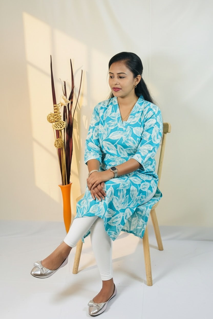 Kurtis - Top Turquoise