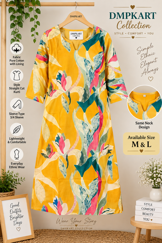 Kurtis - Top mustard yellow