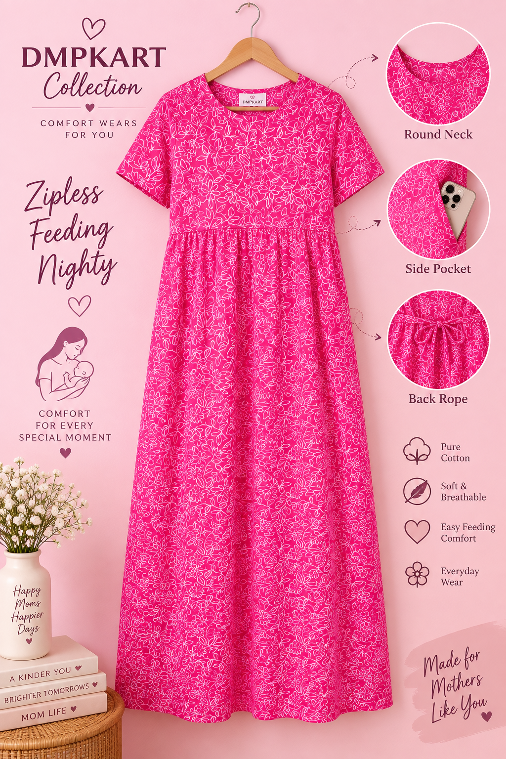 PINK - MATERNITY WEAR