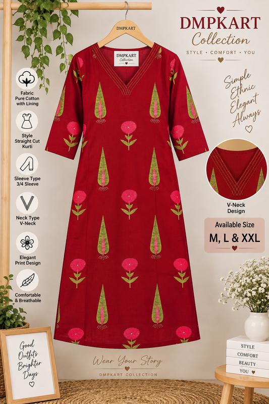 Kurtis - Top Maroon
